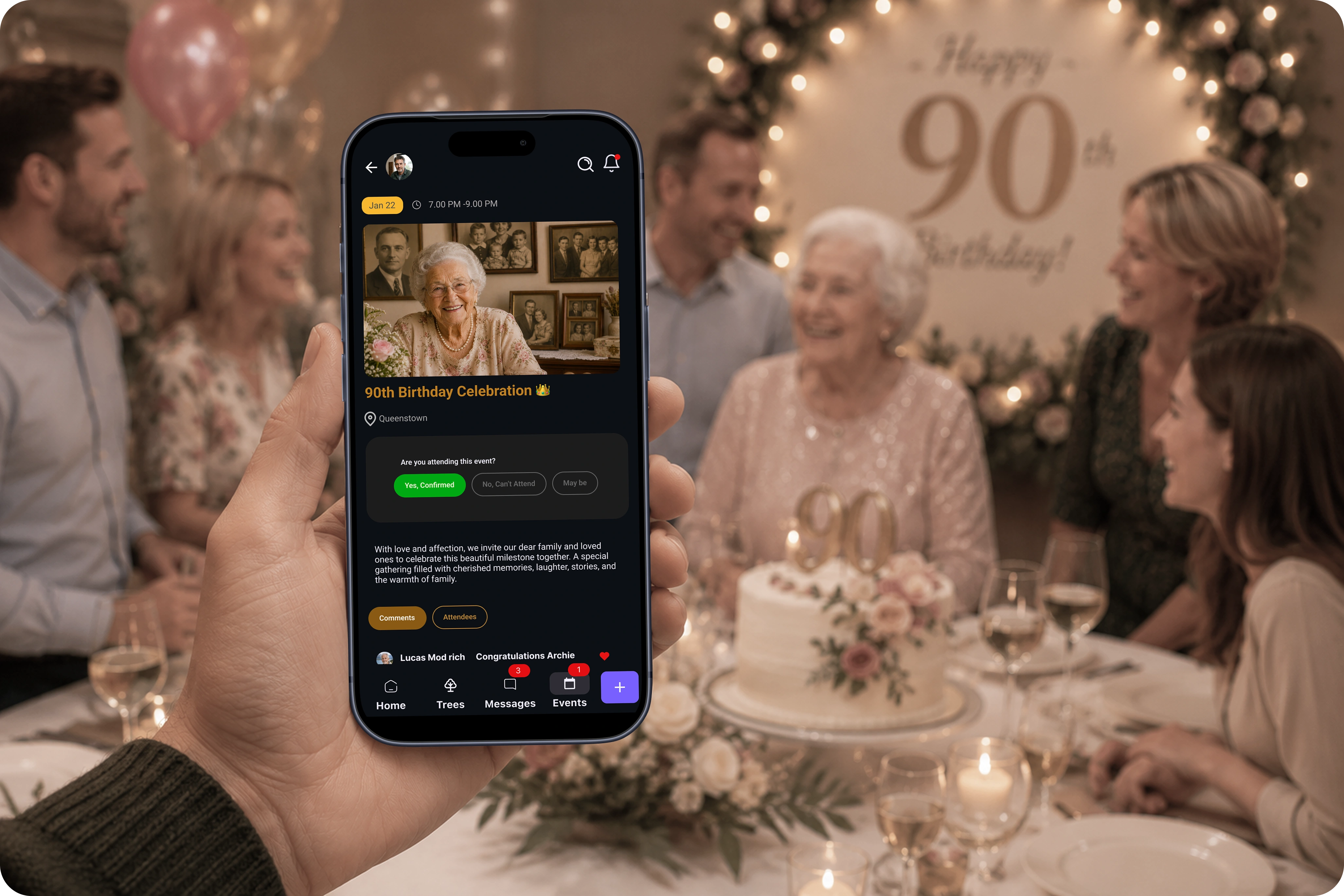 Diwalco family celebration interface